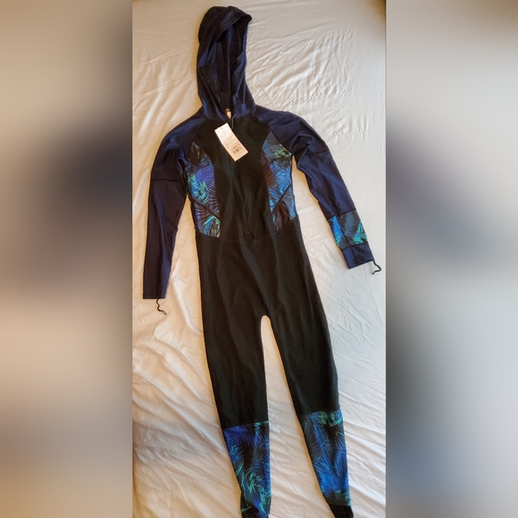 Full Body Swimsuit Rash Guard One Piece Long Swimwear w UV Sun Protection Medium - Picture 10 of 10